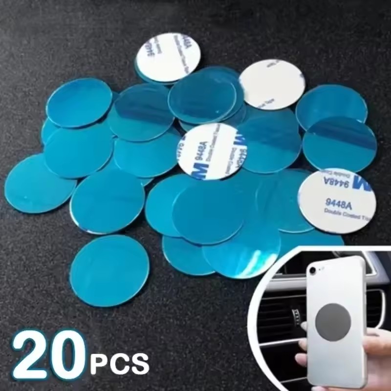 Phone Accessories Holder Car - 1/50個入り 超薄型金属プレートステッカー。磁石式の車載用スマートフォンホルダーに使える汎用性の高い鉄板ステッカー。スマートフォン用磁石マウントディスク。