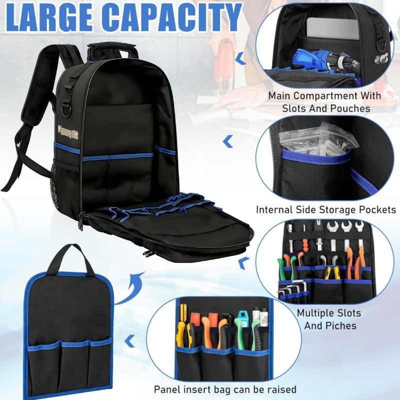 耐摩耗性オックスフォード生地ツール収納バックパック、ハードウ - Phone Zone Accessories & Repair Photos のレビューと価格