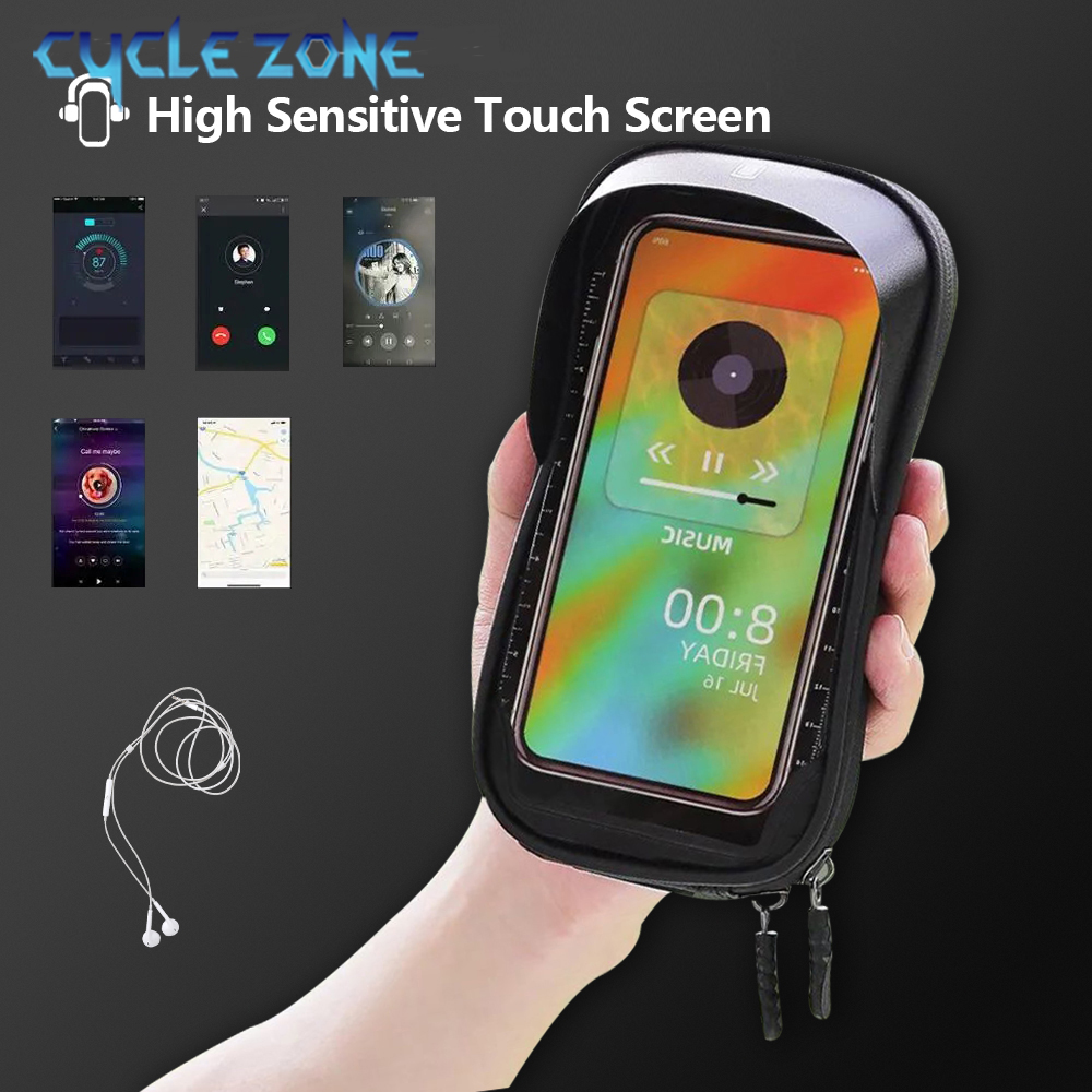 自転車電話バッグバイクトップフロントチューブフレームバッグサ - Phone Zone Accessories & Repair Photos のレビューと価格
