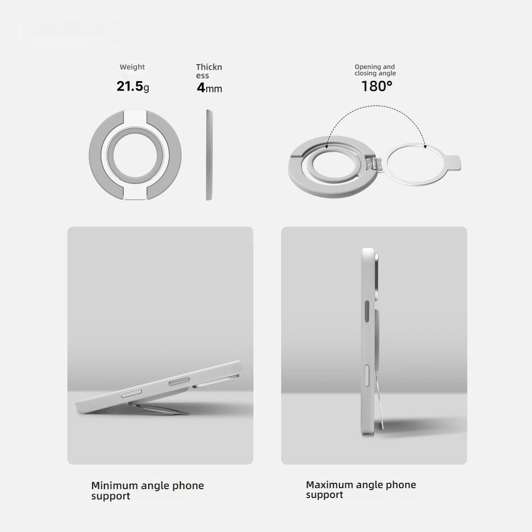 両面磁気シリコンフィンガーリング電話ホルダー携帯電話アクセサ - Phone Accessories Useful のレビューと価格