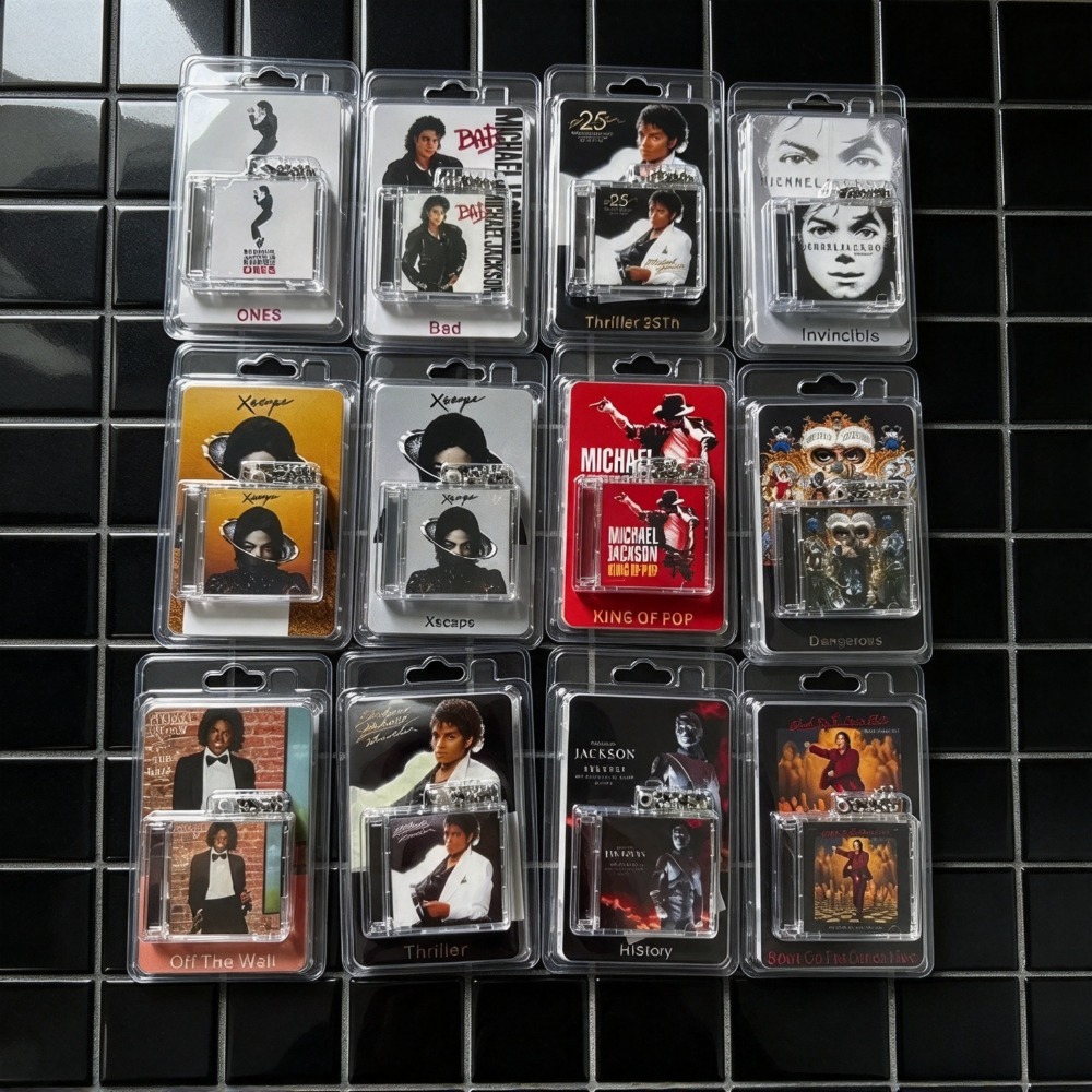 マイケル・ジャクソンのグッズ、NFC機能付きミニCDアルバム - Phone Accessories Charms のレビューと価格