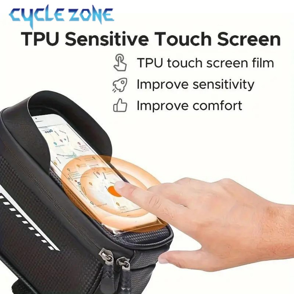 自転車フロントビームバッグフロントチューブサイクリングバッグ - Phone Zone Accessories & Repair Photos のレビューと価格