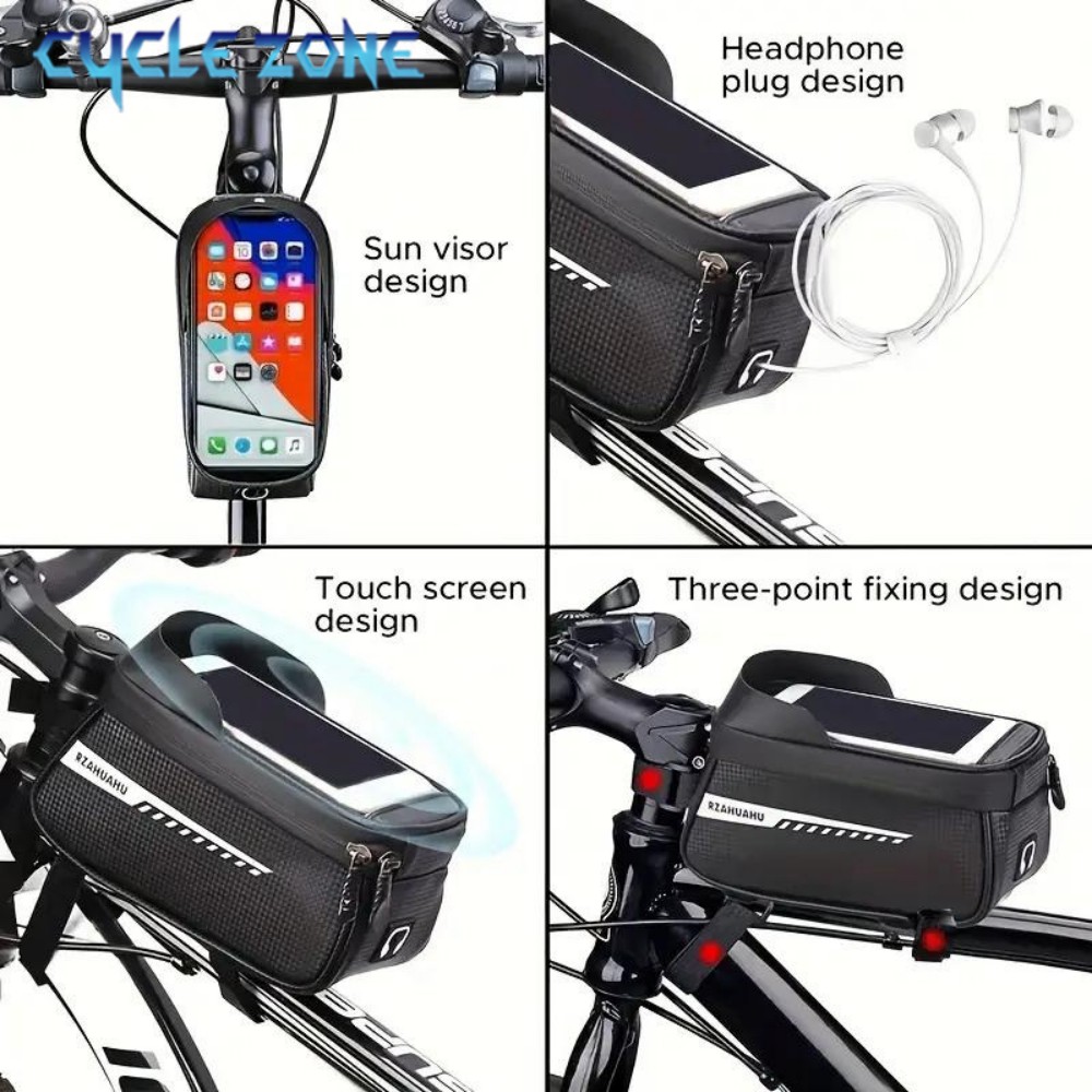 自転車フロントビームバッグフロントチューブサイクリングバッグ - Phone Zone Accessories & Repair Photos のレビューと価格