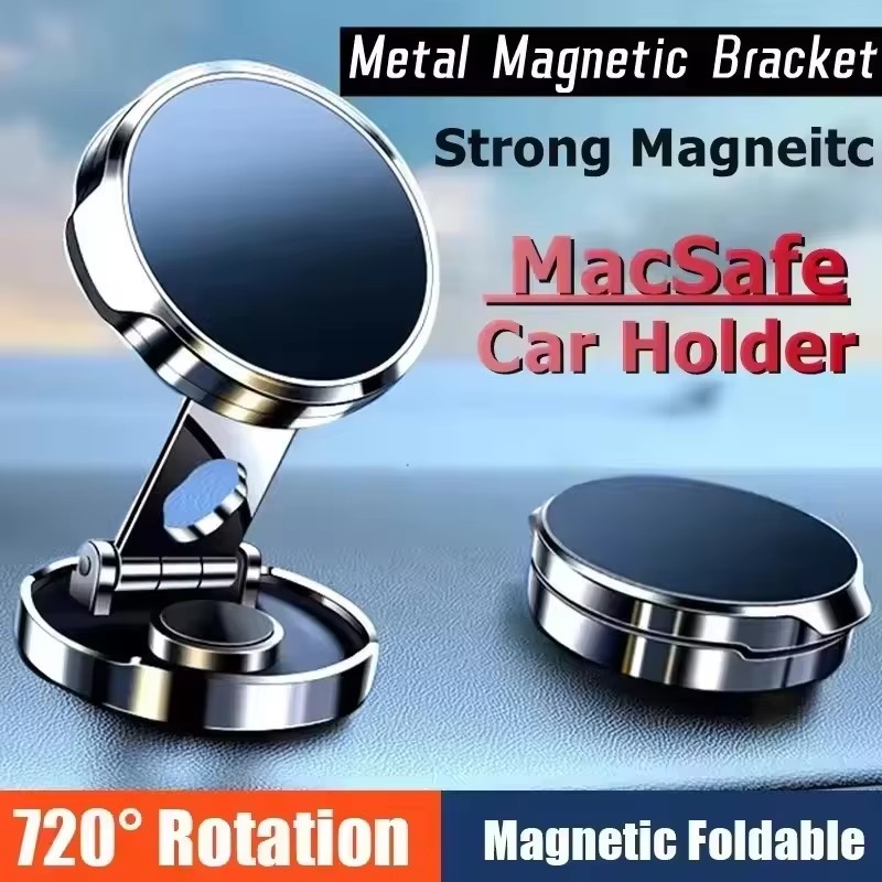 丸型折りたたみ式マグネットカーホルダー 360度回転式携帯電 - Phone Accessories Useful のレビューと価格